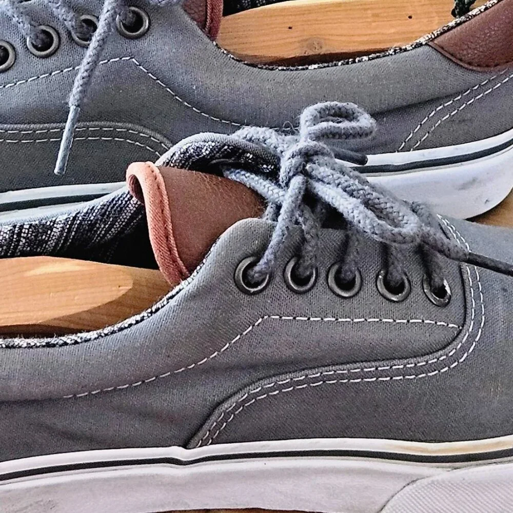 Vans Era 59, dark grey with leather accents, size 8